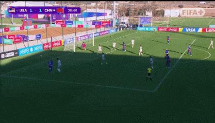 又是失误！宋语后场被断图雷空门得手双响，U17美国女足4-1领先
